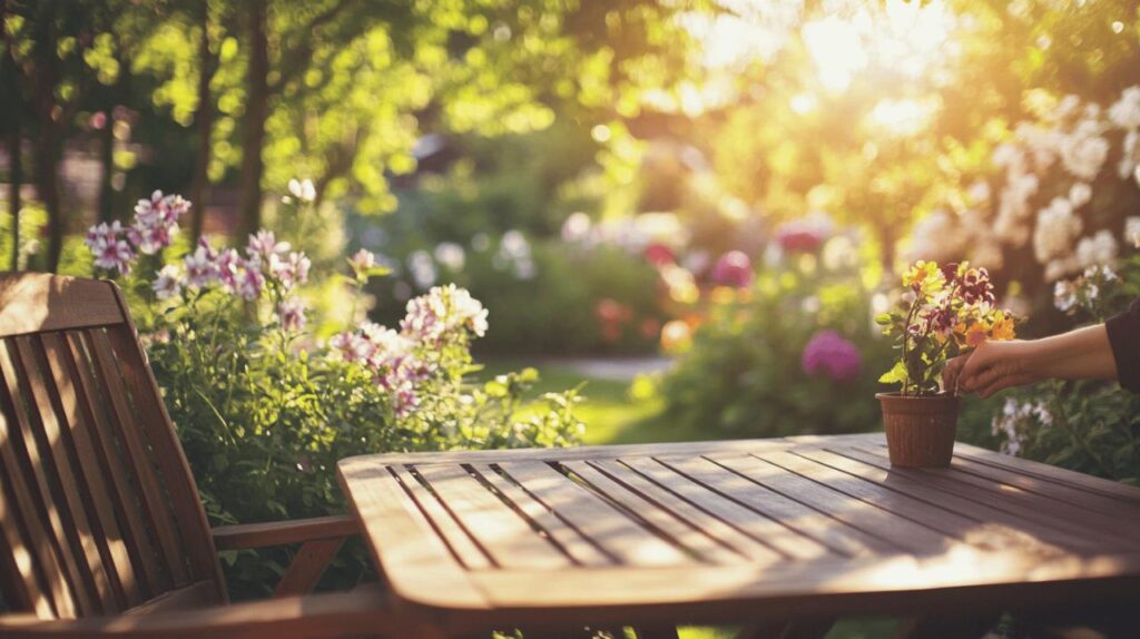 En finir avec les traces de pollen et de seve sur vos meubles de jardin : Guide pratique