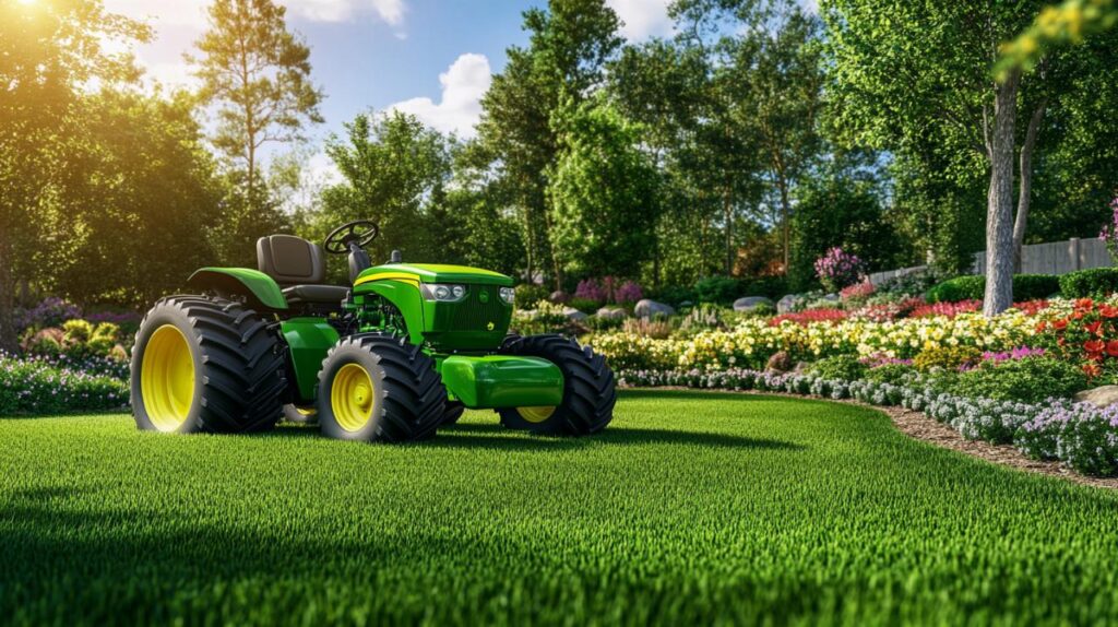 Notre expert en gazon a testé un tracteur de pelouse John Deere 2023 pour jardinerie-france-rurale.fr